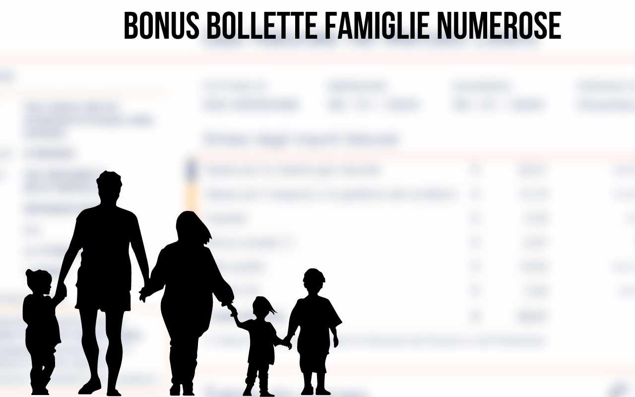 bolletta e famiglia numerosa