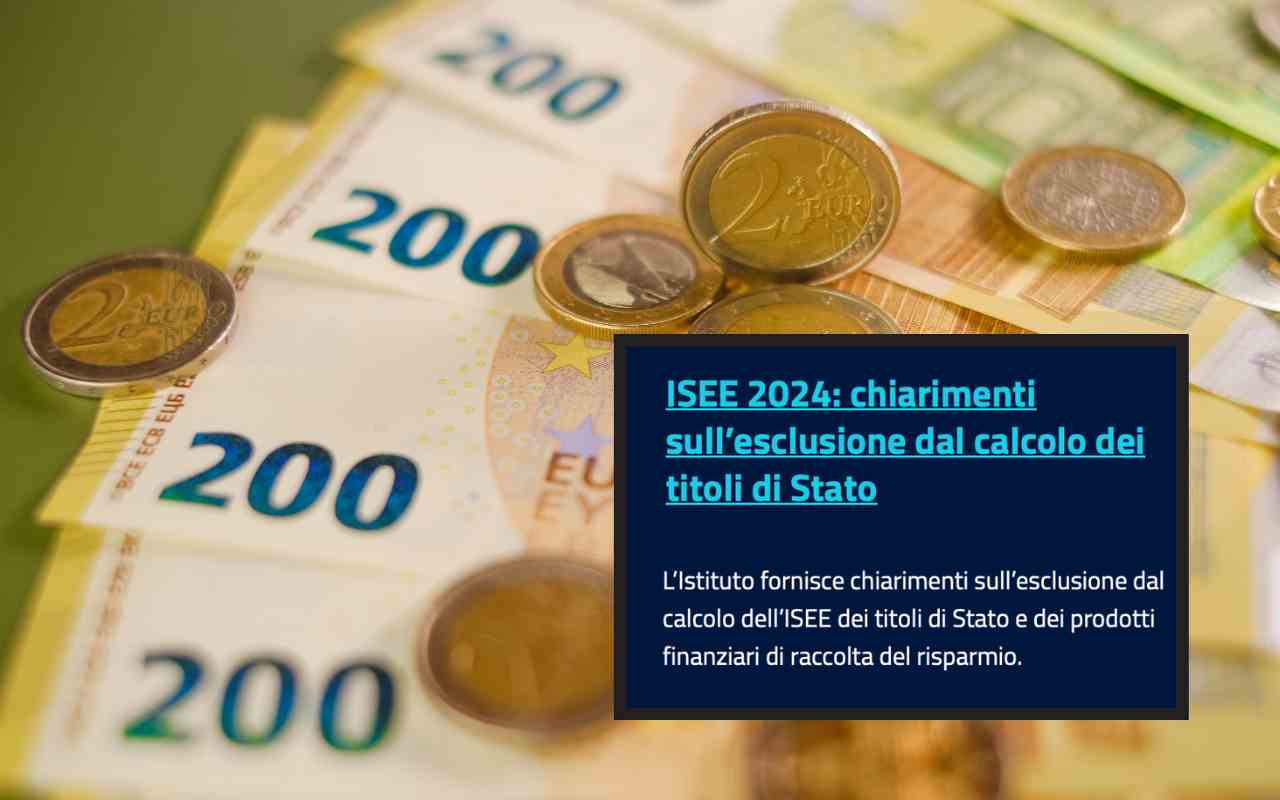 banconote 200€ e avviso INPS 