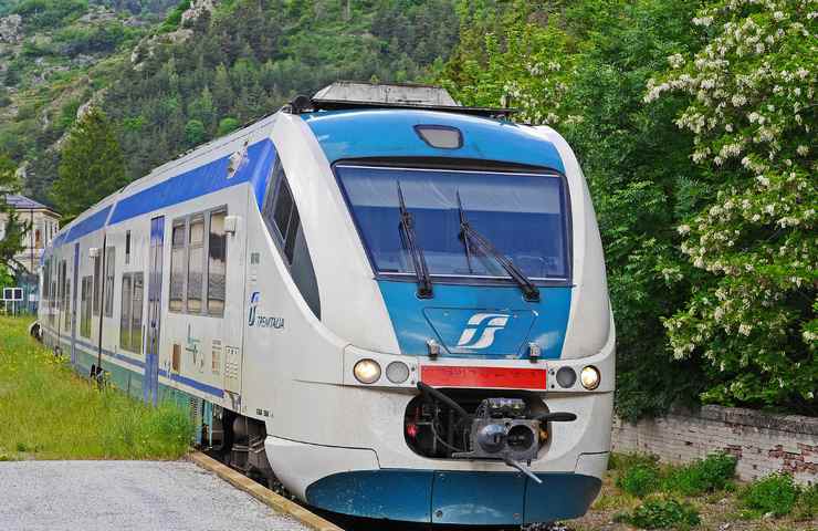 treno in corsa