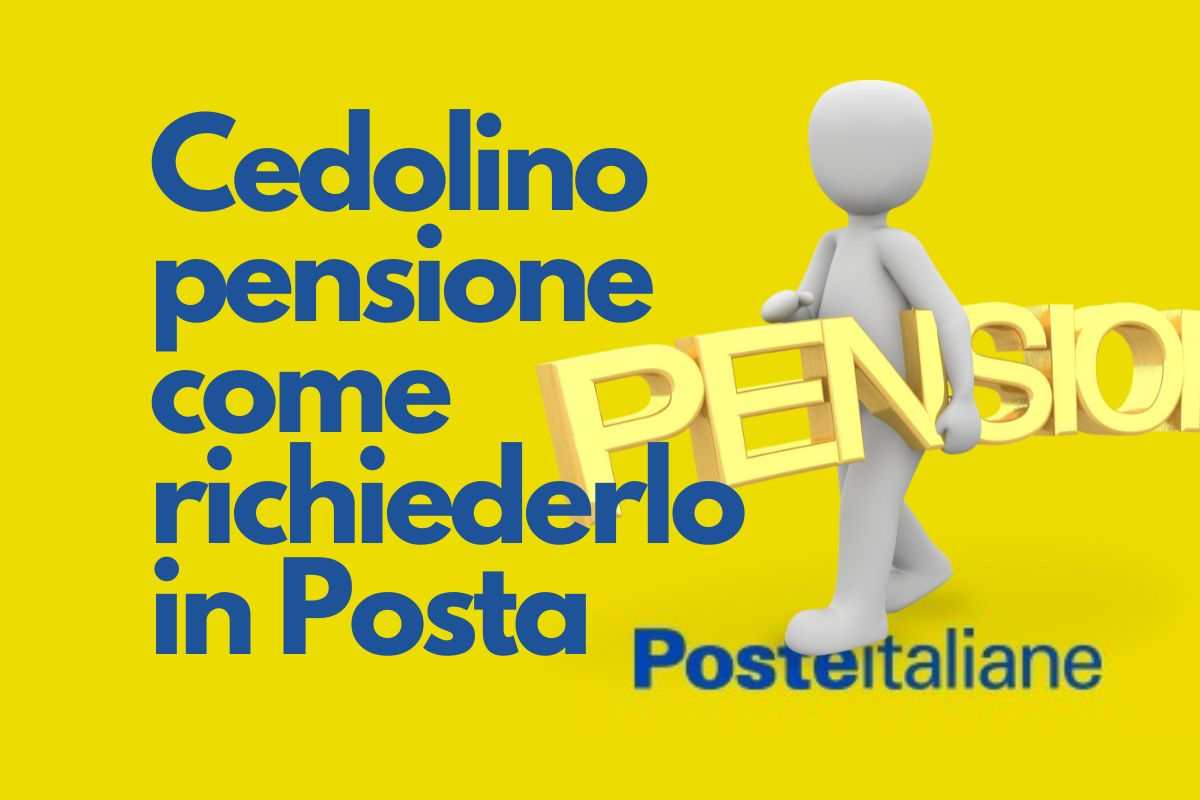 Cedolino pensione negli uffici postali