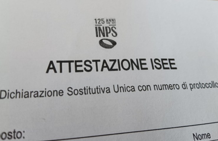 Attestazione Isee