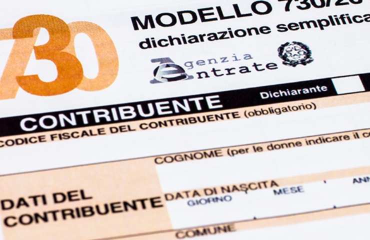 Modello 730 per la dichiarazione dei redditi