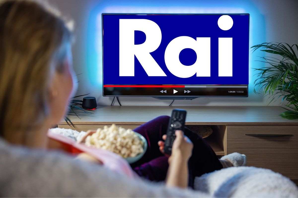 Televisore con la RAI