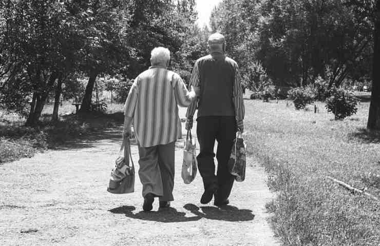 Due pensionati passeggiano
