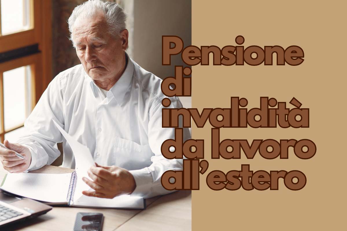 Uomo che percepisce la pensione di invalidità da lavoro all’estero