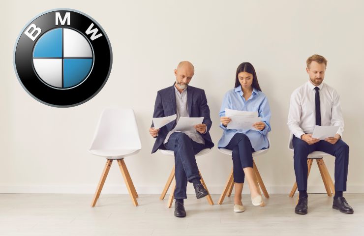 Candidati per la BMW aspettano il colloquio