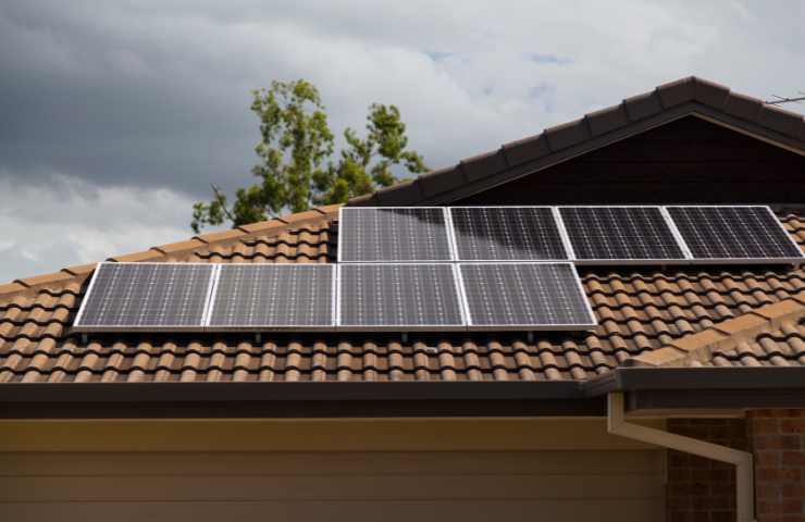 pannelli solari su tetto