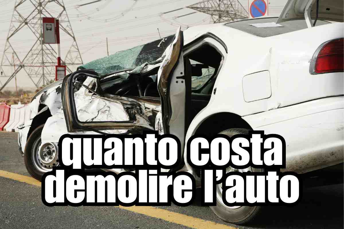 quanto costa demolire l'auto