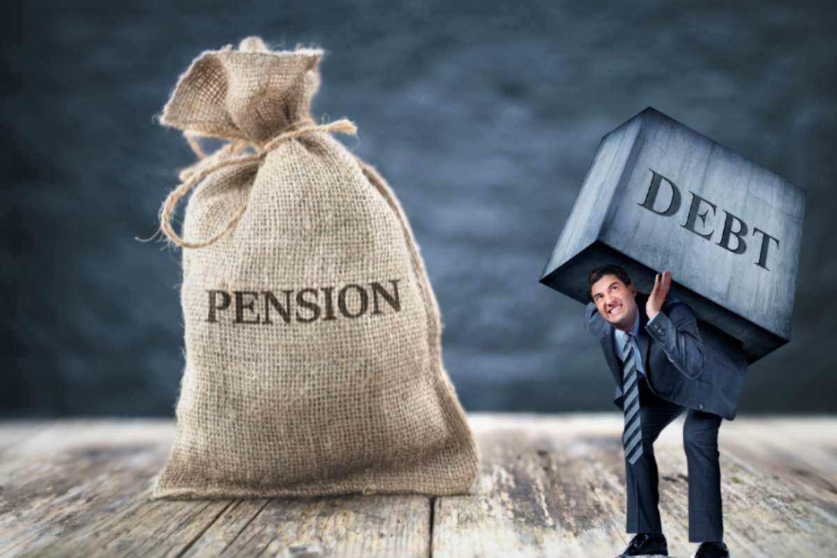 pensione e debiti come funziona