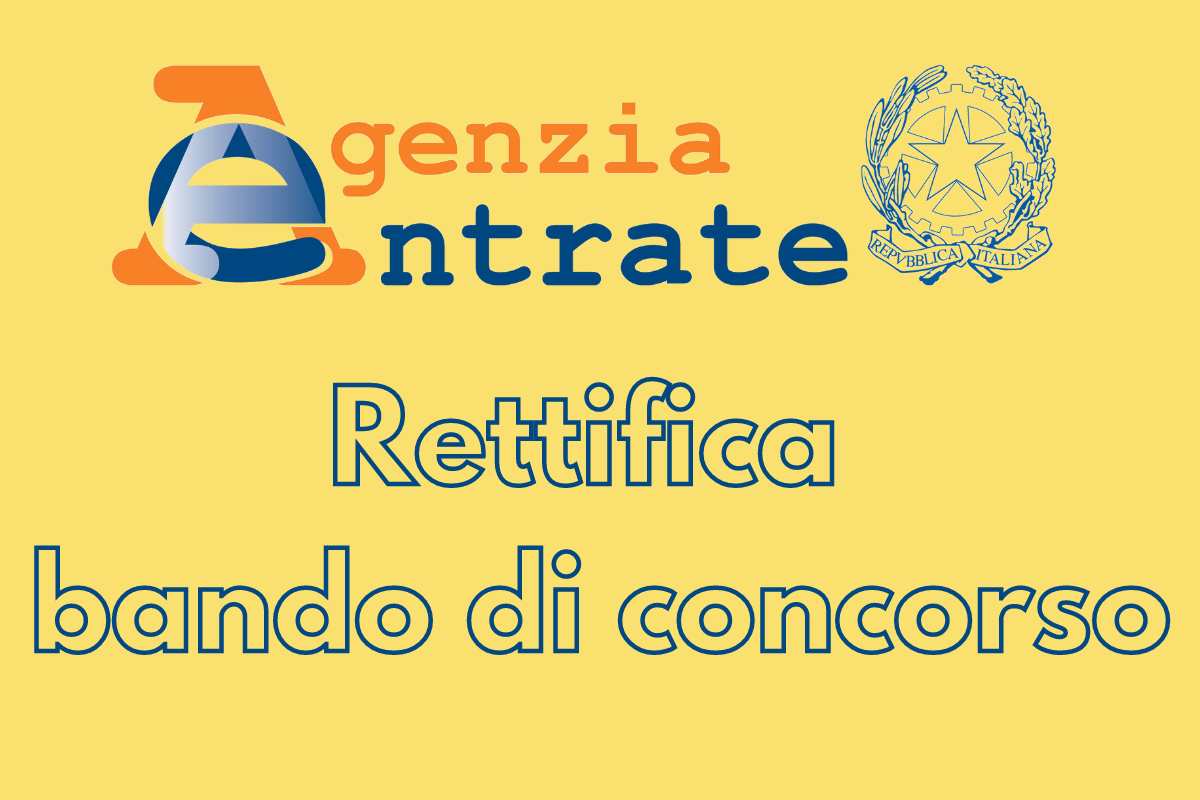 Rettifica bando di concorso