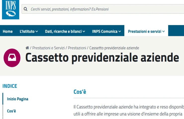 cassetto previdenziale funzioni