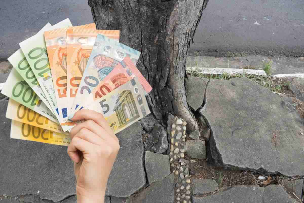 euro marciapede dissestato