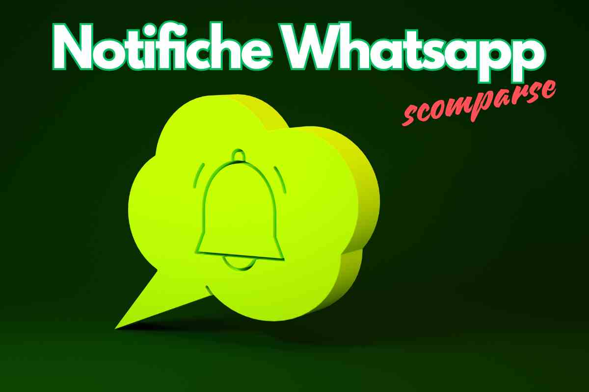 whatsapp notifiche scomparse