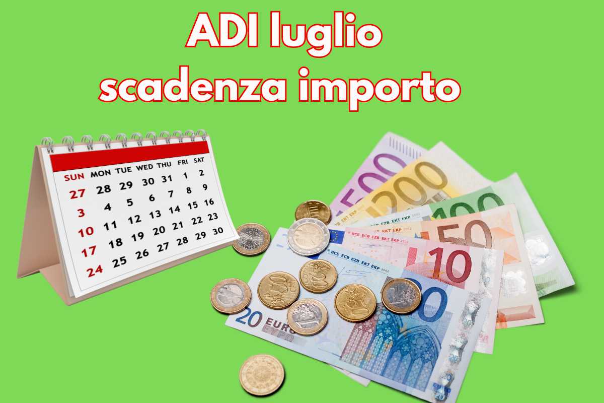 ADI luglio, scadenza importo