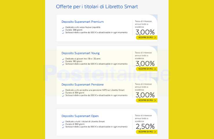 nuove offerte libretto postale 