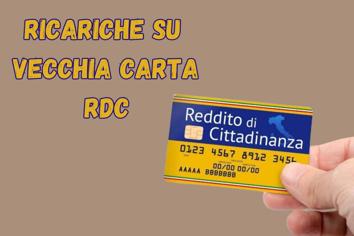 ricariche su vecchia carta RdC