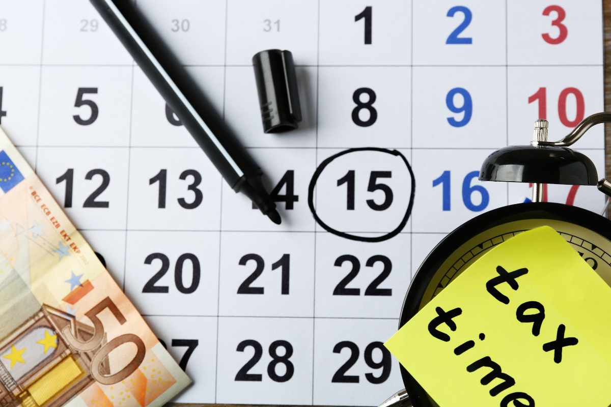 calendario euro tax time