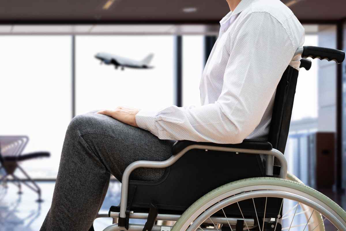 Disabile all'aeroporto