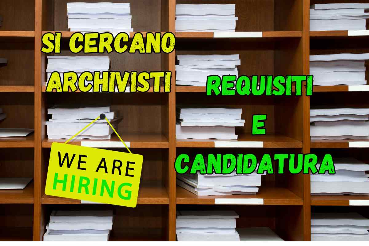 Si cercano archivisti