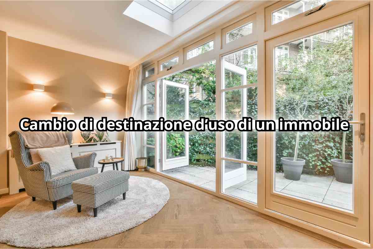 cambio di destinazione d'uso di un immobile