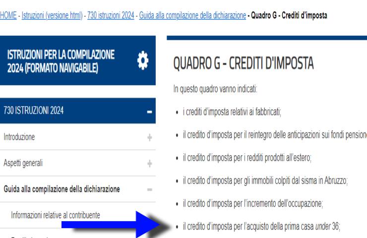 come inserire il bonus under 36 nel 730