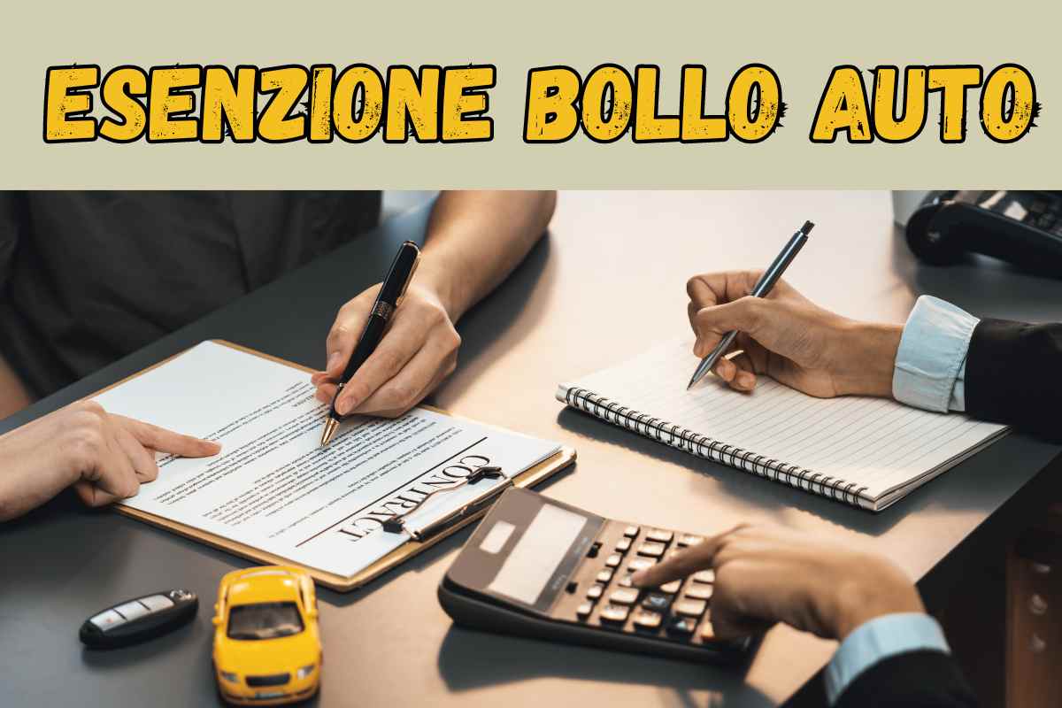 esenzione bollo auto