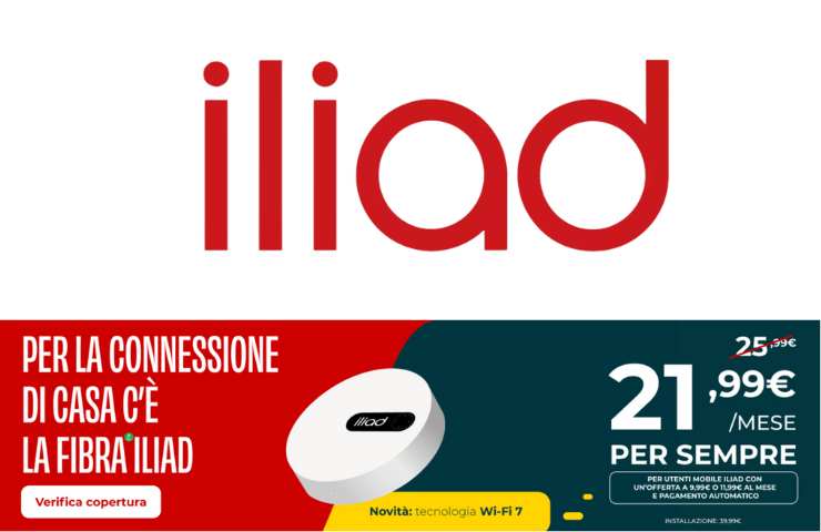 Iliad fibra nuovo costo 