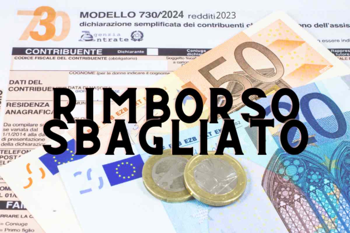 rimborso 730 sbagliato che fare